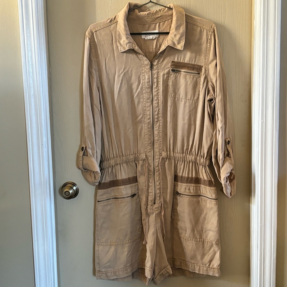 Women's Anthropologie Tan Romper